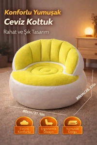 Şişme Koltuk Tek Kişilik Yumuşak Oturma Koltuğu Taşınabilir Rahat Koltuk